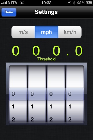 Speed warning threshold PRO screenshot 2