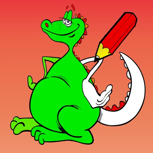 Fantasy Coloring Book for Children: learn to color wizard, dragon, monster, castle, frog and more Icon