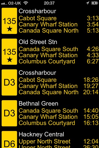 MyLondonBus screenshot 2