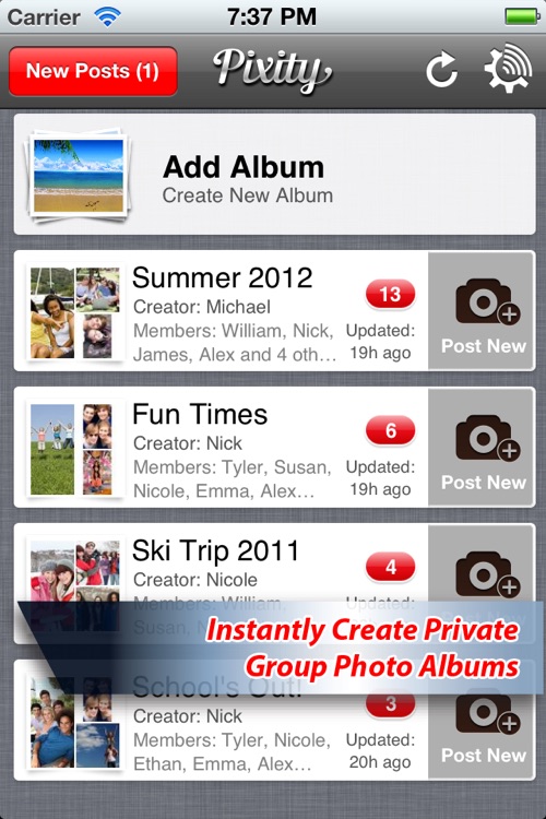 Pixity: Fun, Easy & Collaborative Sharing Of Photo Albums