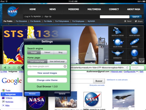 Dual Browser Free screenshot 4