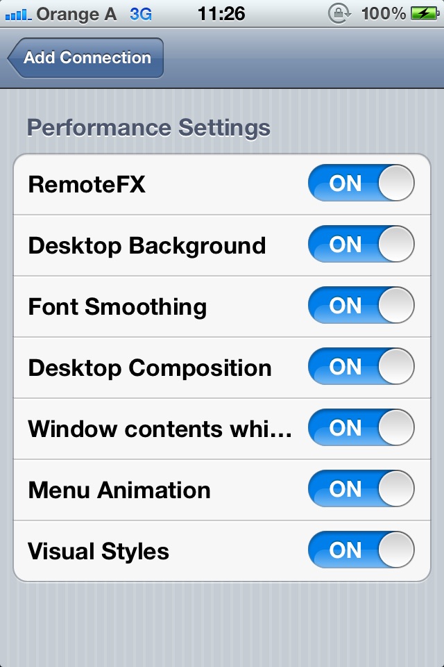 RDP Remote Desktop Connection screenshot 4