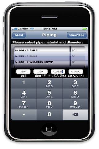 Pipe and Flange Calculator screenshot 3