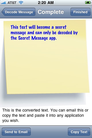 Secret Message screenshot 2