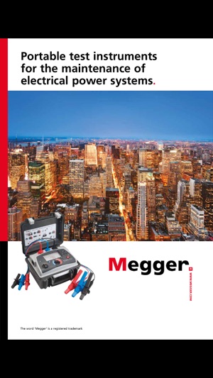 Megger test and measurement catalogues