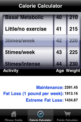 Fitness Caddy screenshot 2