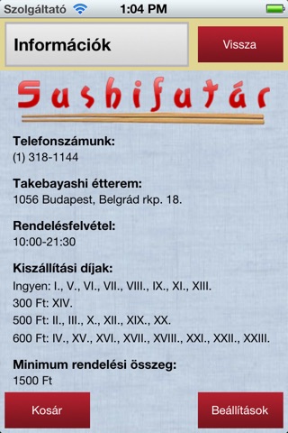 Sushifutár screenshot 4