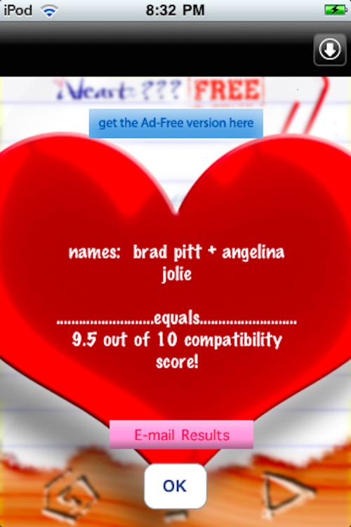 iHeart Love Compatibility Match Calculator Free: Classic Version - Test Your Crush! screenshot-4