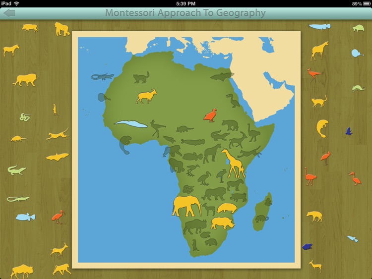 Animals of Africa LITE - A Montessori Approach To Geography screenshot-4