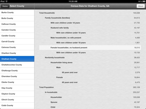 US Census Browser screenshot 4
