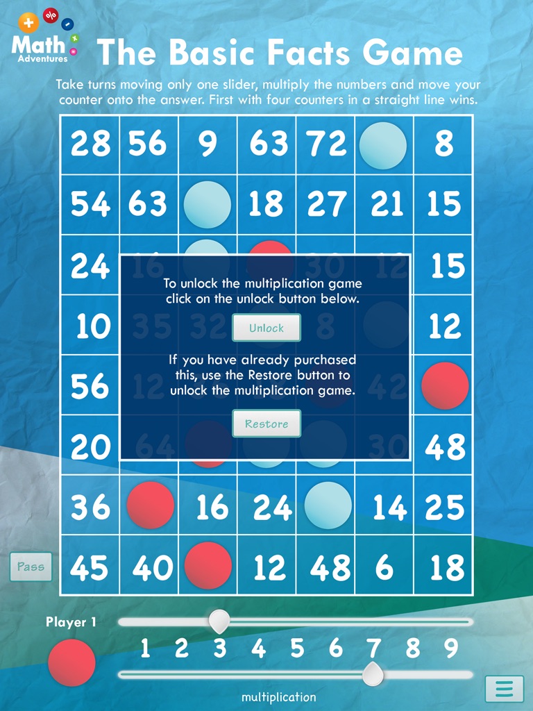 The Basic Facts Game: Free screenshot 3