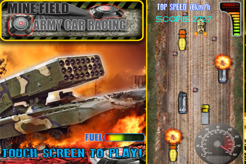 Mine Field Army Car Racing Pro screenshot 3