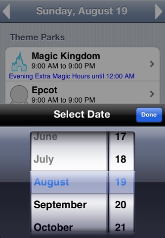 Walt Disney World Park Hours screenshot 4