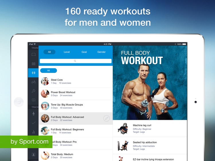 All-in Fitness HD: 1200 Exercises, 160 Workout Plans & Routines, Calorie Calculator