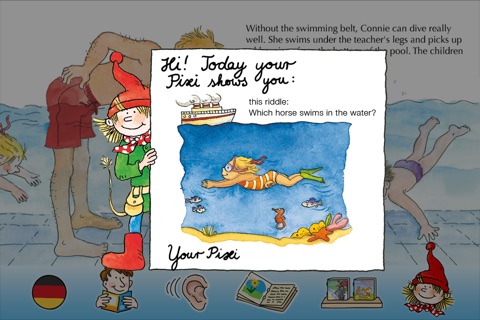 Pixi Book "Connie Learns How to Swim" for iPhone screenshot 4