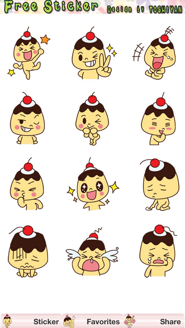 Funny Messenger Chat Emoji design by TOSHIYAN for Facebook 