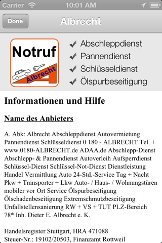 Notruf-ALBRECHT screenshot 4