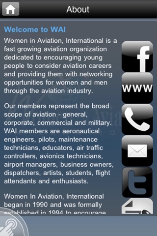 Women in Aviation, International (WAI) screenshot 2