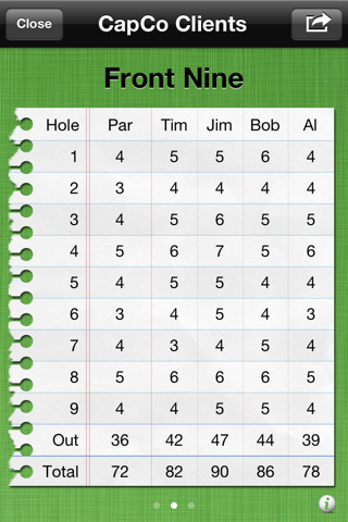 Birdies Free: Golf Scorecard screenshot 3