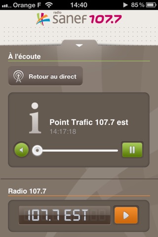 sanef 107.7 screenshot 2