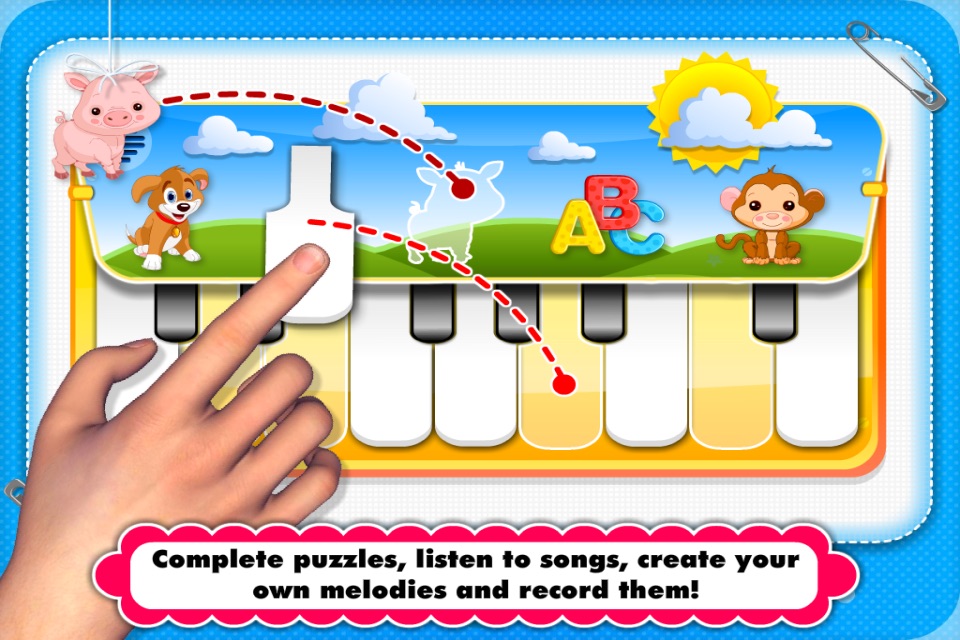 Abby Monkey® Musical Puzzle Games: Music & Songs Builder Learning Toy for Toddlers and Preschool Kids screenshot 2