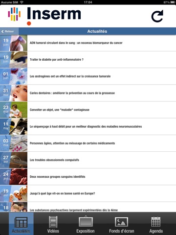 Inserm pour iPad screenshot 2