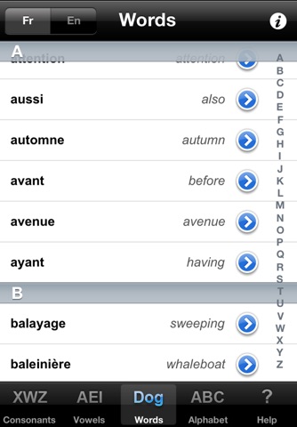 Decoder FRENCH (European) Pronunciation Guide screenshot 4