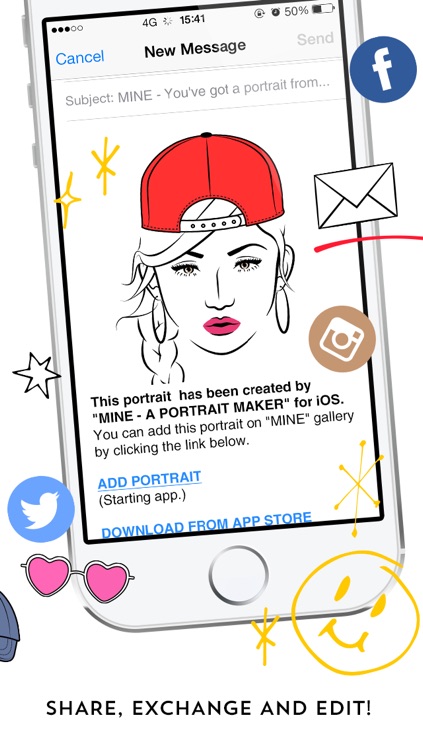 MINE - A PORTRAIT MAKER - Simple and Stylish! The most fashionable portrait app! screenshot-3