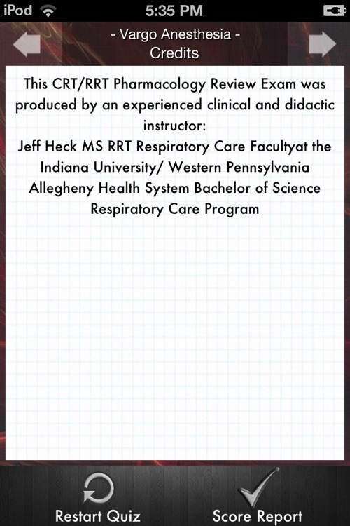 Respiratory Quiz