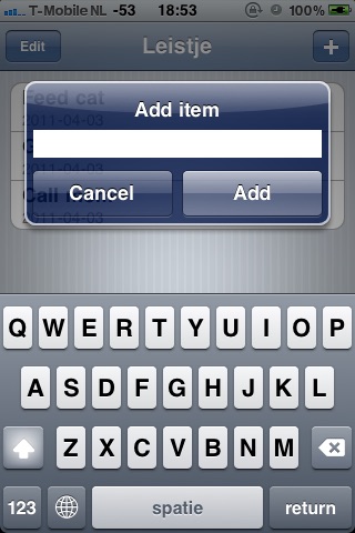 Lijstje screenshot 2