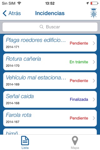 Notificación de Incidencias Ciudadanas - Ayuntamiento de Sagunto screenshot 2