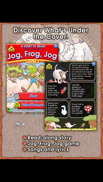 Jog, Frog, Jog - A Start to Read! UnderCover Book from School Zone
