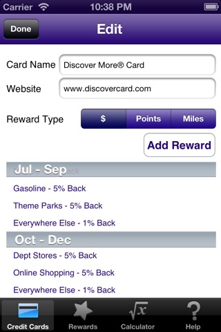 Reward Check - Maximize and Track Credit Card Cash Back, Points, and Miles screenshot 3