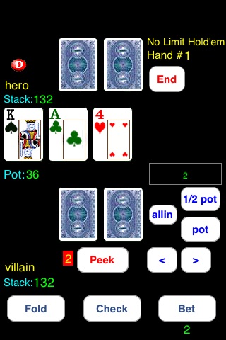 Headsup Poker 3G Free (Holdem Blackjack Omaha) screenshot 4