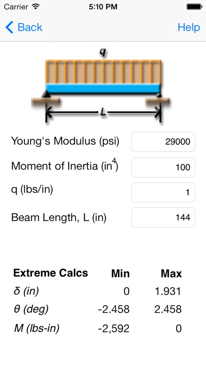 WS Beam Calculator