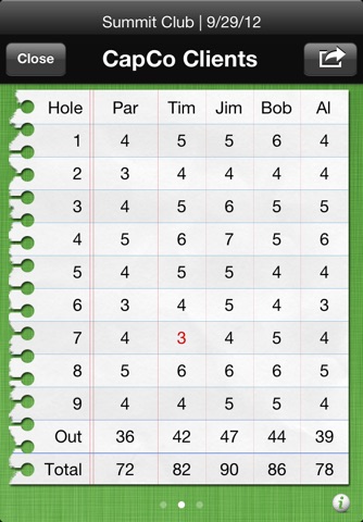 Birdies: Golf Scorecard screenshot 3