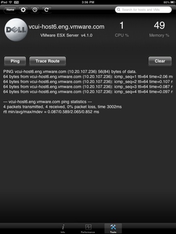 VMware vSphere Client for iPad screenshot 4