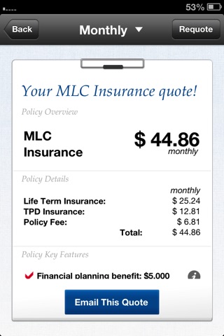 MLC - Life Insurance Quotes screenshot 3