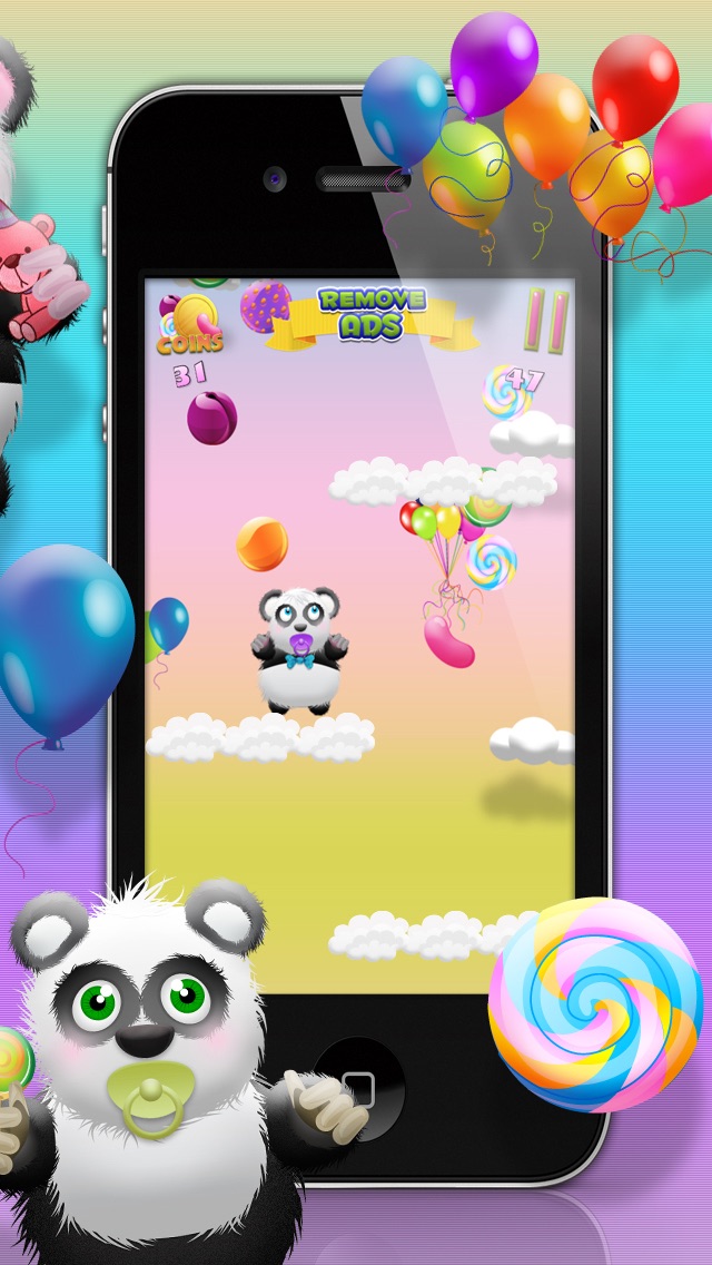 BABY PANDA BEARS CANDY RAIN HD - FUN CLOUD JUMPING EDITION FREE GAME! 1.0 IOS GAME GIẢI TRÍ BABY PANDA BEARS CANDY RAIN HD - FUN CLOUD JUMPING EDITION FREE GAME! 1.0 IOS
