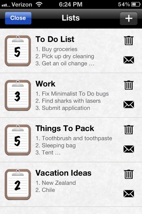 Minimalist To Do List