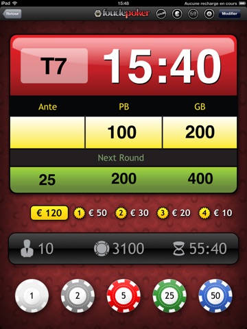 Pokernut Tournament Timer HD screenshot 2