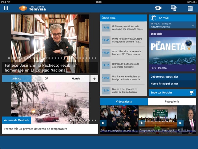 Televisa Noticias for iPad(圖1)-速報App