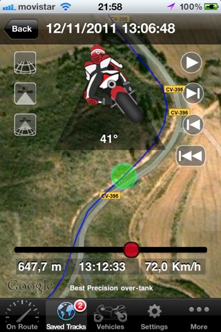 Moto Sport Telemetry Tracker screenshot 2