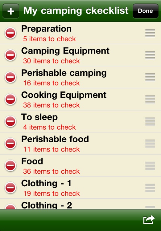 Camping checklist screenshot-3