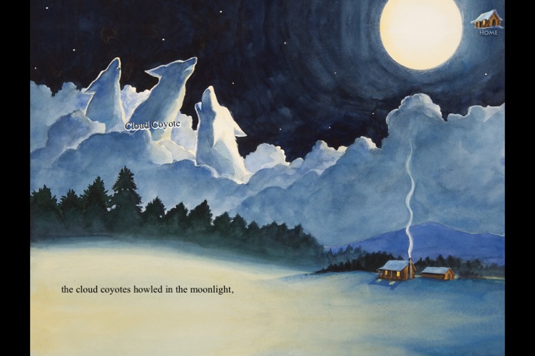 One Cold Night Lite is a bedtime story for kids depicting the Mythical tale of winter, by Claire Ewart (iPhone version, by Auryn Apps)