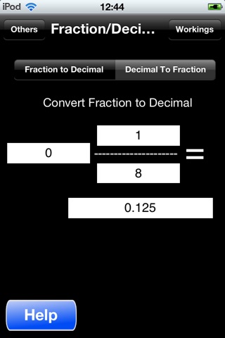 Fractions/Decimals/Fractions screenshot 4