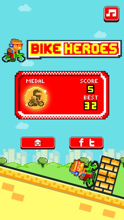 Bike Heroes - Play Free 8-bit Pixel Moto Racing Games screenshot-3