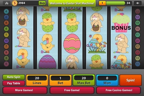 Slots Eggstravaganza - Free Easter Bunny Egg Hunt screenshot 2