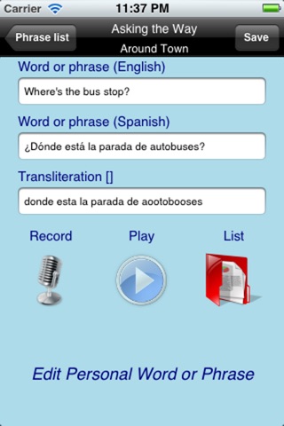 EasyTalk Learn Spanish Free screenshot 3