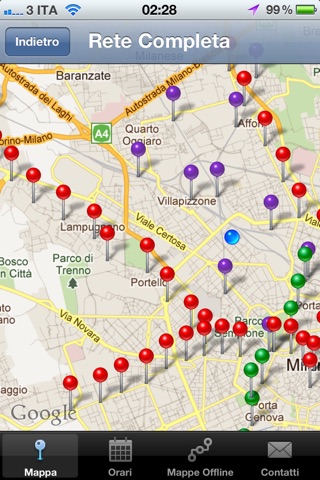 iMetro Milan screenshot 2